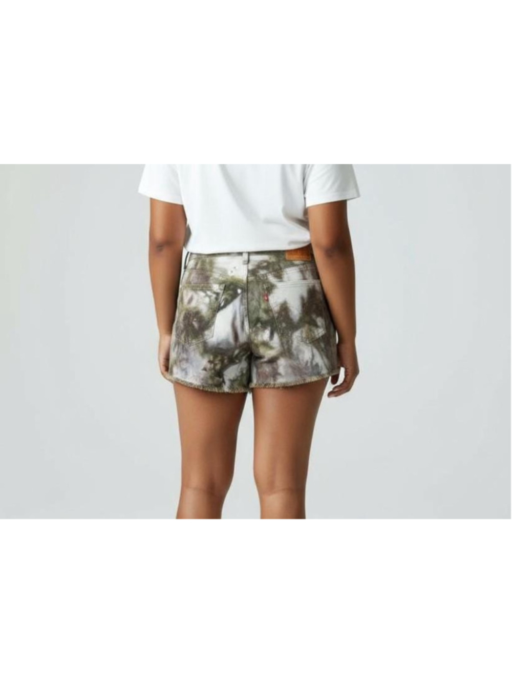 31 Waist, Hand Dyed Levi's 501 Shorts | Button Fly | Ice Dye Cutoff Jean Shorts